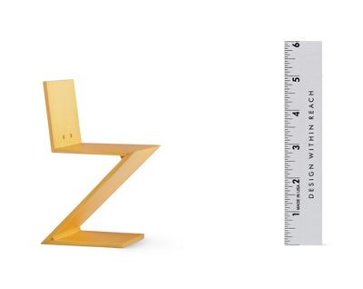Vitra Miniatures Collection: Rietveld Zig Zag Stool