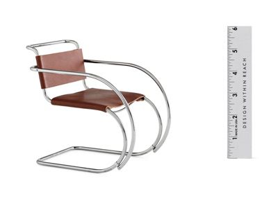 Vitra Miniatures Collection: Mies van der Rohe MR20 Leat