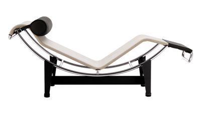 LC4 Chaise Longue – Chrome Frame/Canvas Fabric