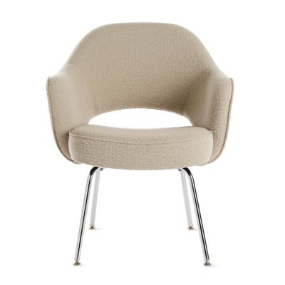 Saarinen Executive Armchair Metal - Boucle