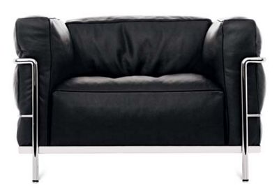 LC3 Grand Modele Armchair – Chrome Frame/Blk Leather