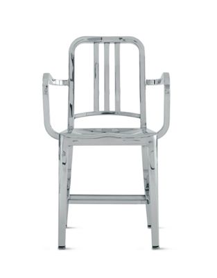 1006 Navy® Armchair with Polished Finish