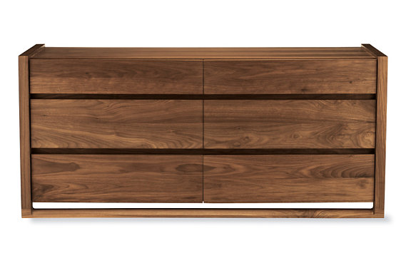Matera Six Drawer Dresser, Walnut    Designed by Sean Yoo 