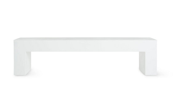 Vignelli Bench, Dark.Grey      Designed by Lella and Massimo Vignelli for Heller®
