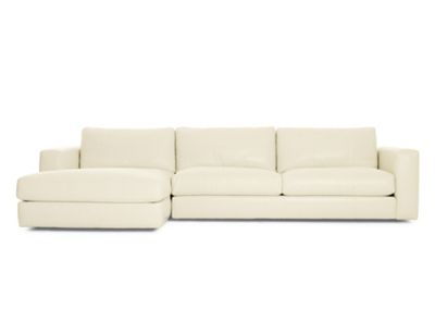 Reid Sectional Chaise Left in Leather