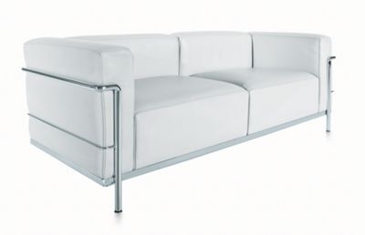 LC3 Grand Modele Two-Seat Sofa – Chrome Frame/Color Leather