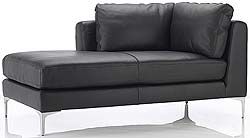Albert Left-Facing Chaise in Sierra Leather