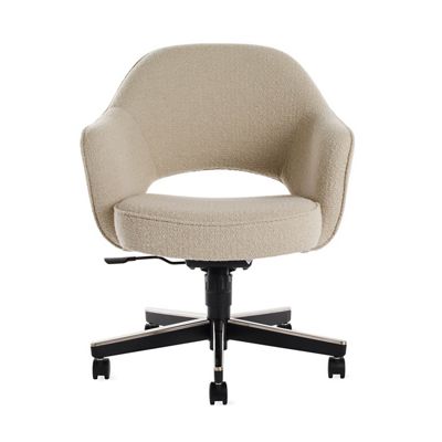 Saarinen Executive Armchair with Casters - Boucle