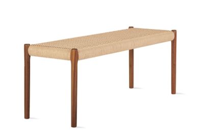 Moller Model 63A Bench with Natural Woven Seat