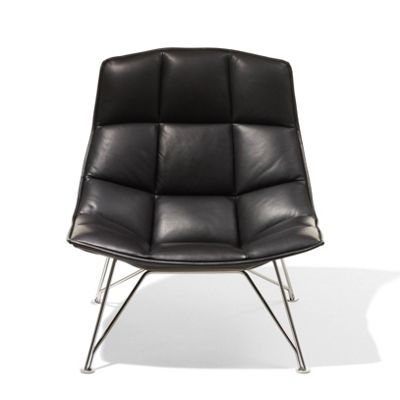 Jehs and Laub Lounge, Wire Base – Leather 