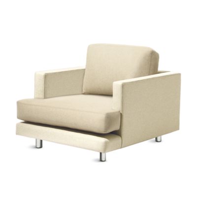 D%27Urso Lounge Chair in Leather and Fabric