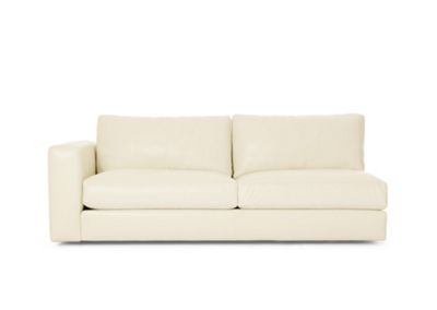 Reid One-Arm Sofa, Left in Leather