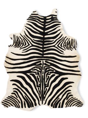 Edelman® Leather Zebra Cowhide Rug 