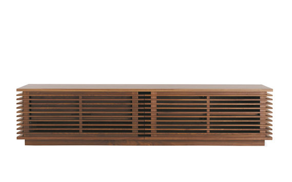 Line Media Console 70, Walnut      Designed by Nathan Yong  