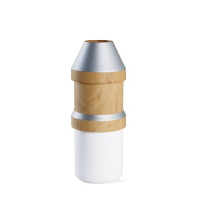 Wood and Stoneware Vase