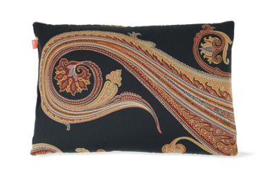 Maharam DWR Pillow in Massive Paisley (Night)
