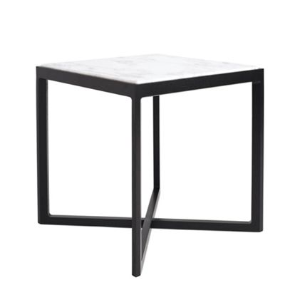 Krusin Side Table with Marble Tabletop