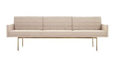 Tuxedo Sofa with Bronze Legs
