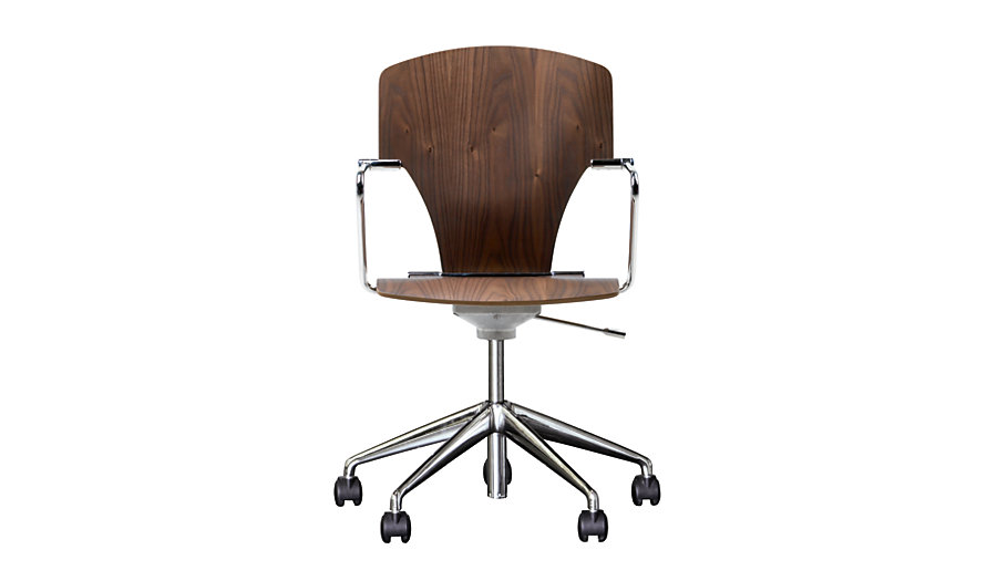 Egoa Task Chair Soft Wheels - Wood