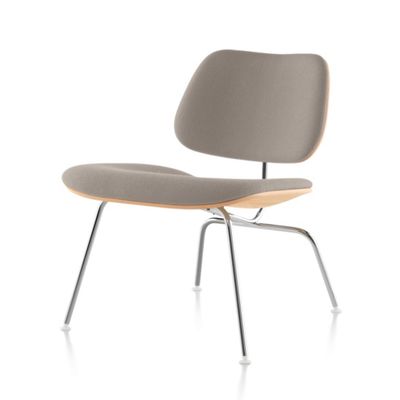 Eames® Upholstered Molded Plywood Lounge Chair (LCM), Chrome Base