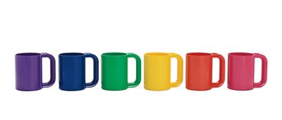 Heller Rainbow Mugs, Set of 6