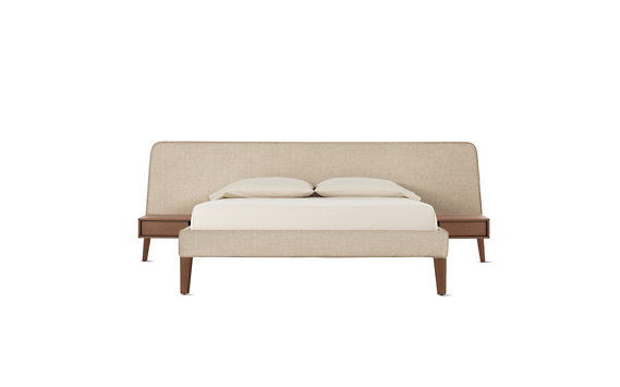Parallel Wide King Bed with Side Tables 
						
							 