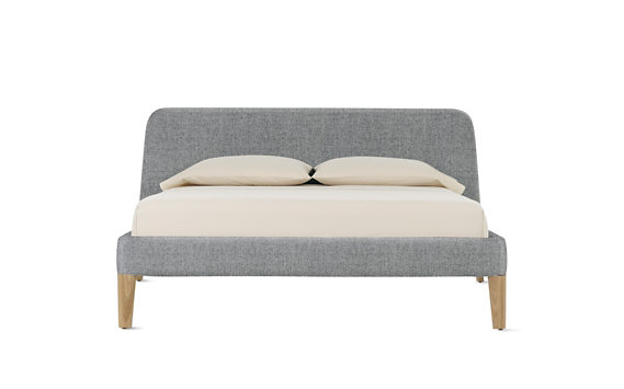 Parallel Cal. King Bed in Fabric, Oak 
						
							 