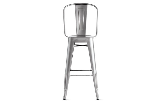 Tolix® Marais Barstool with High Back   Designed by Xavier Pauchard for Tolix