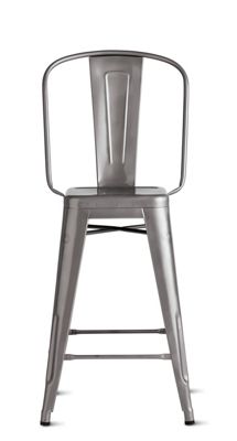 Tolix® Marais Counter Stool with High Back  Designed by Xavier Pauchard for Tolix