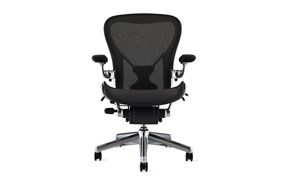 Deluxe Aeron® Chair with PostureFit® Design Within  Designed by Don Chadwick and Bill Stumpf for Herman Miller®