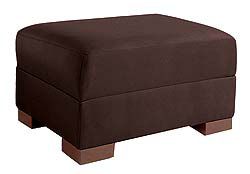 Portola Ottoman in Ultrasuede