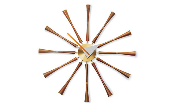  nelson spindle clock designed by lucia derespinis for george nelson